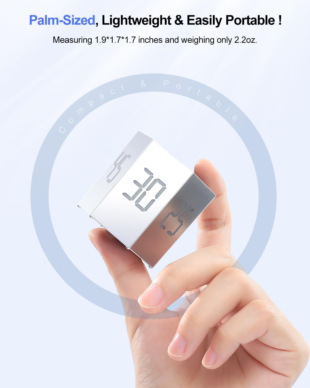 image:imageTicktime Pomodoro Timer Productivity Timer Cube 51525304560 Min Presets Custom Countdown amp Stopwatch 1s99m59s SoundVibrationSilent Magnetic Rechargeable for ADHD Study WorkVioletSilver