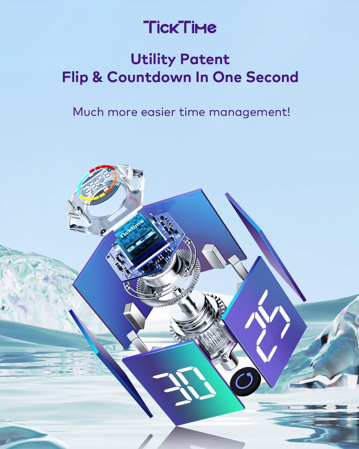 image:imageTicktime Pomodoro Timer Productivity Timer Cube 51525304560 Min Presets Custom Countdown amp Stopwatch 1s99m59s SoundVibrationSilent Magnetic Rechargeable for ADHD Study WorkVioletViolet
