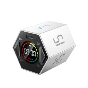 image:imageTicktime Pomodoro Timer Productivity Timer Cube 51525304560 Min Presets Custom Countdown amp Stopwatch 1s99m59s SoundVibrationSilent Magnetic Rechargeable for ADHD Study WorkVioletGray